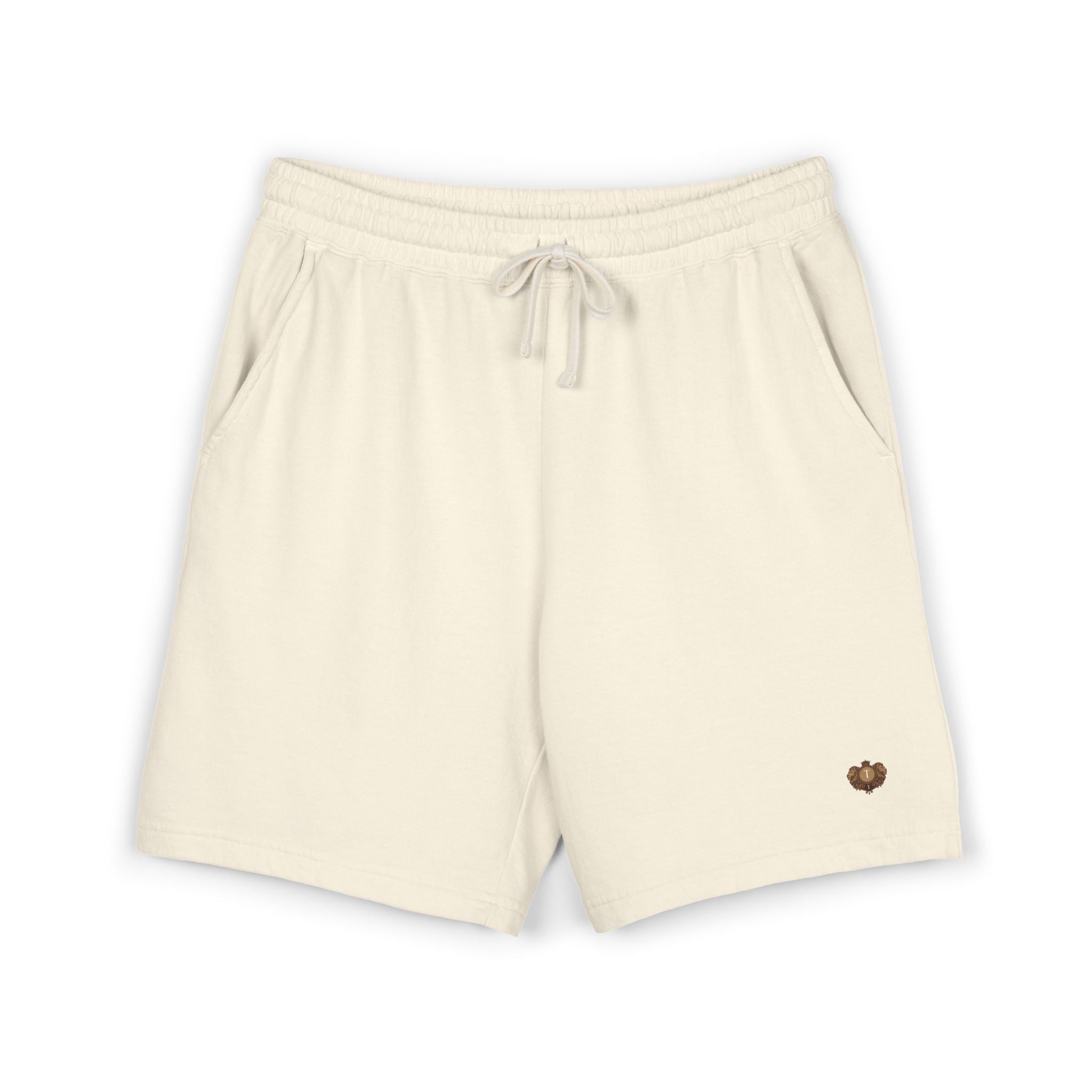 Lightweight Fleece Sweat Shorts — Small Heart Graphic Casual Lounge Shorts
