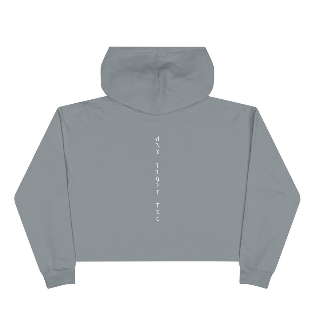 Cropped Hoodie — "There Is Beauty in the Darkness" Gothic Inspirational Crop Hoodie