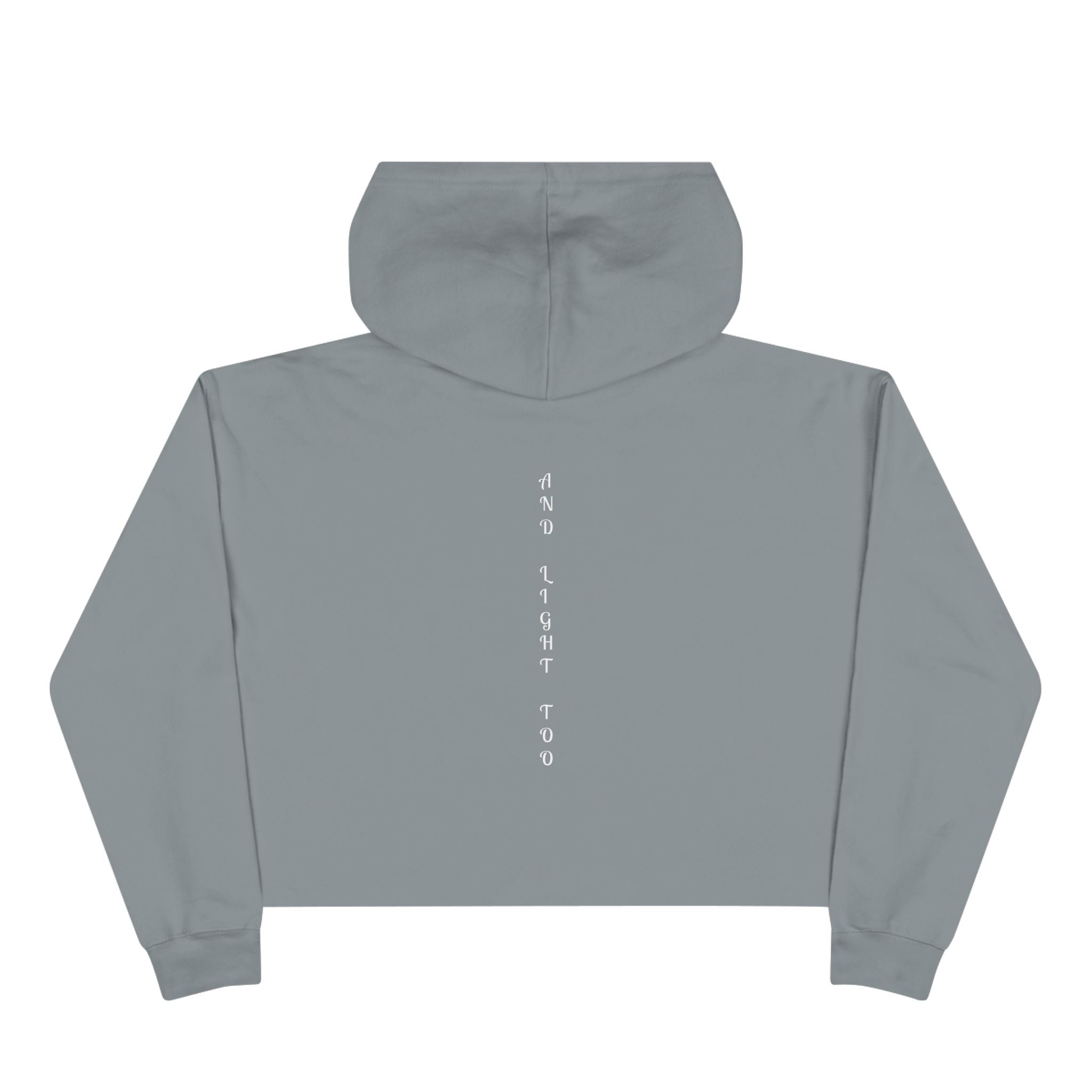 Cropped Hoodie — "There Is Beauty in the Darkness" Gothic Inspirational Crop Hoodie