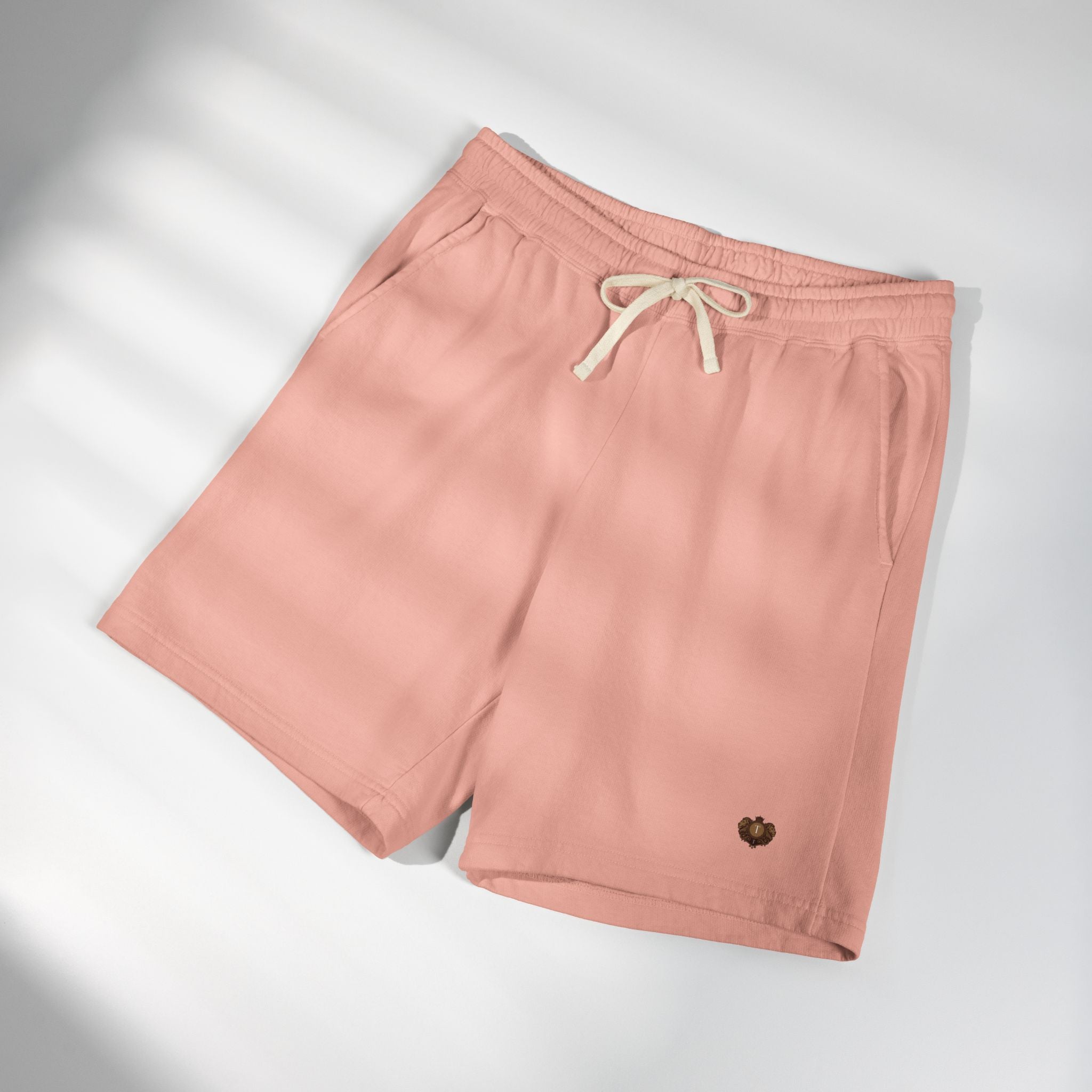 Lightweight Fleece Sweat Shorts — Small Heart Graphic Casual Lounge Shorts