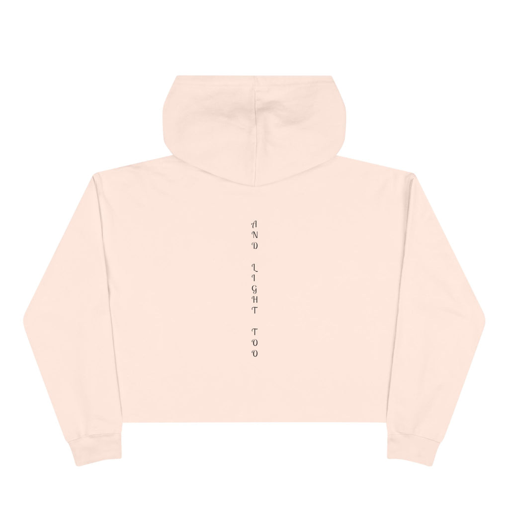Cropped Hoodie — "There Is Beauty in the Darkness" Gothic Inspirational Crop Hoodie