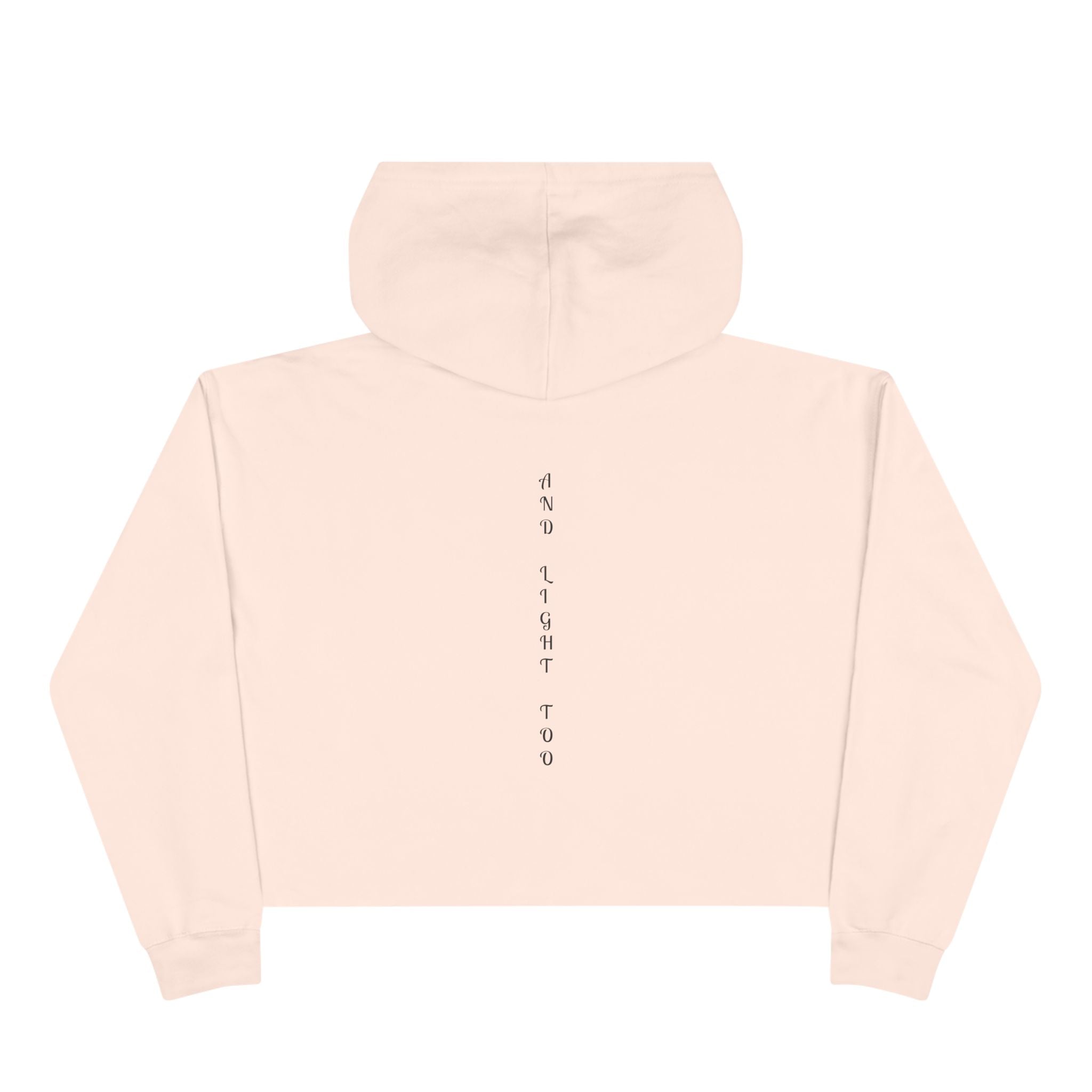 Cropped Hoodie — "There Is Beauty in the Darkness" Gothic Inspirational Crop Hoodie