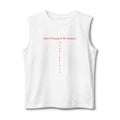 There’s Beauty in the Darkness Muscle Tank — Minimal Cross Text Tank Top