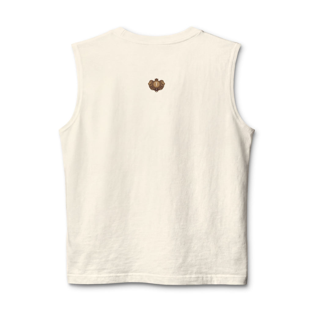 There’s Beauty in the Darkness Muscle Tank — Minimal Cross Text Tank Top