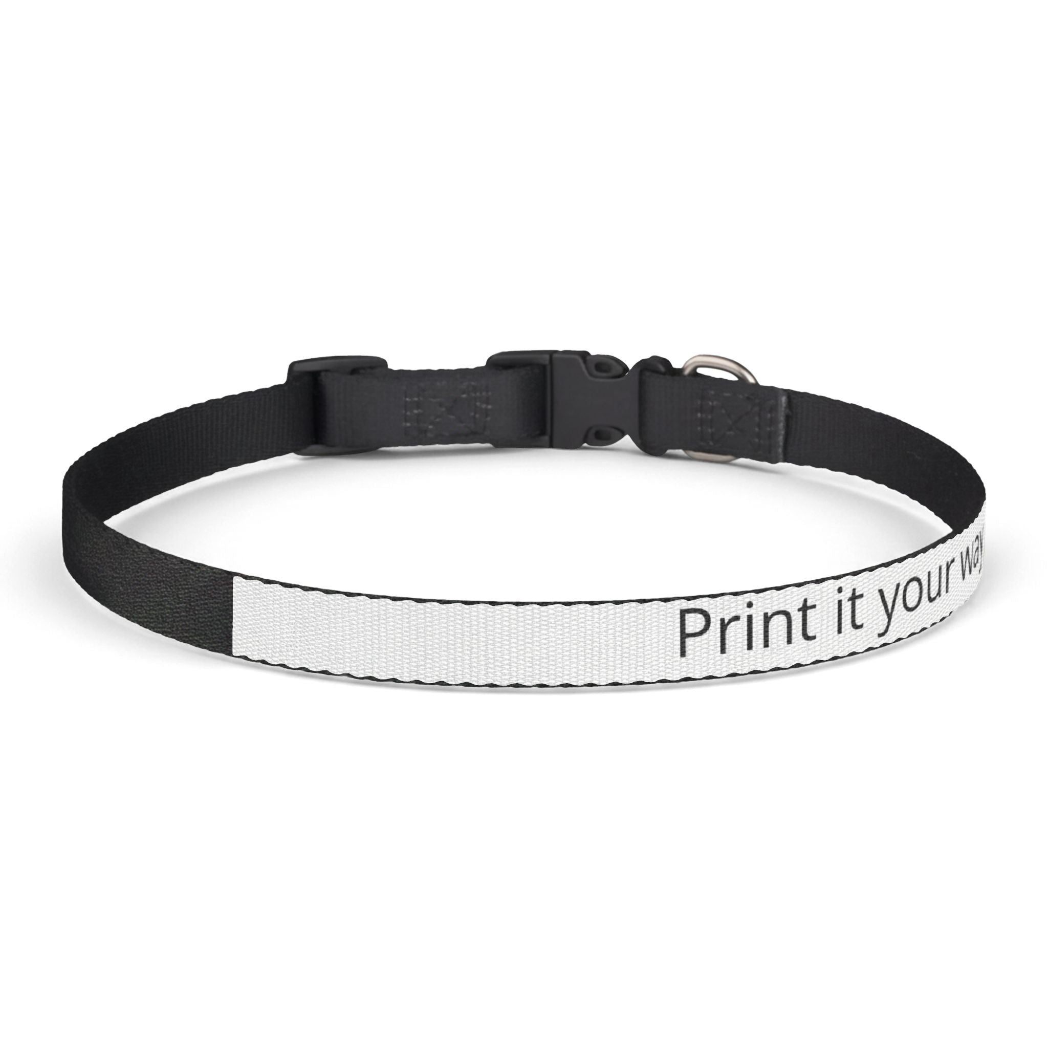 Custom Clip-On Pet Collar — Personalized Printed Collar (Add Your Text)