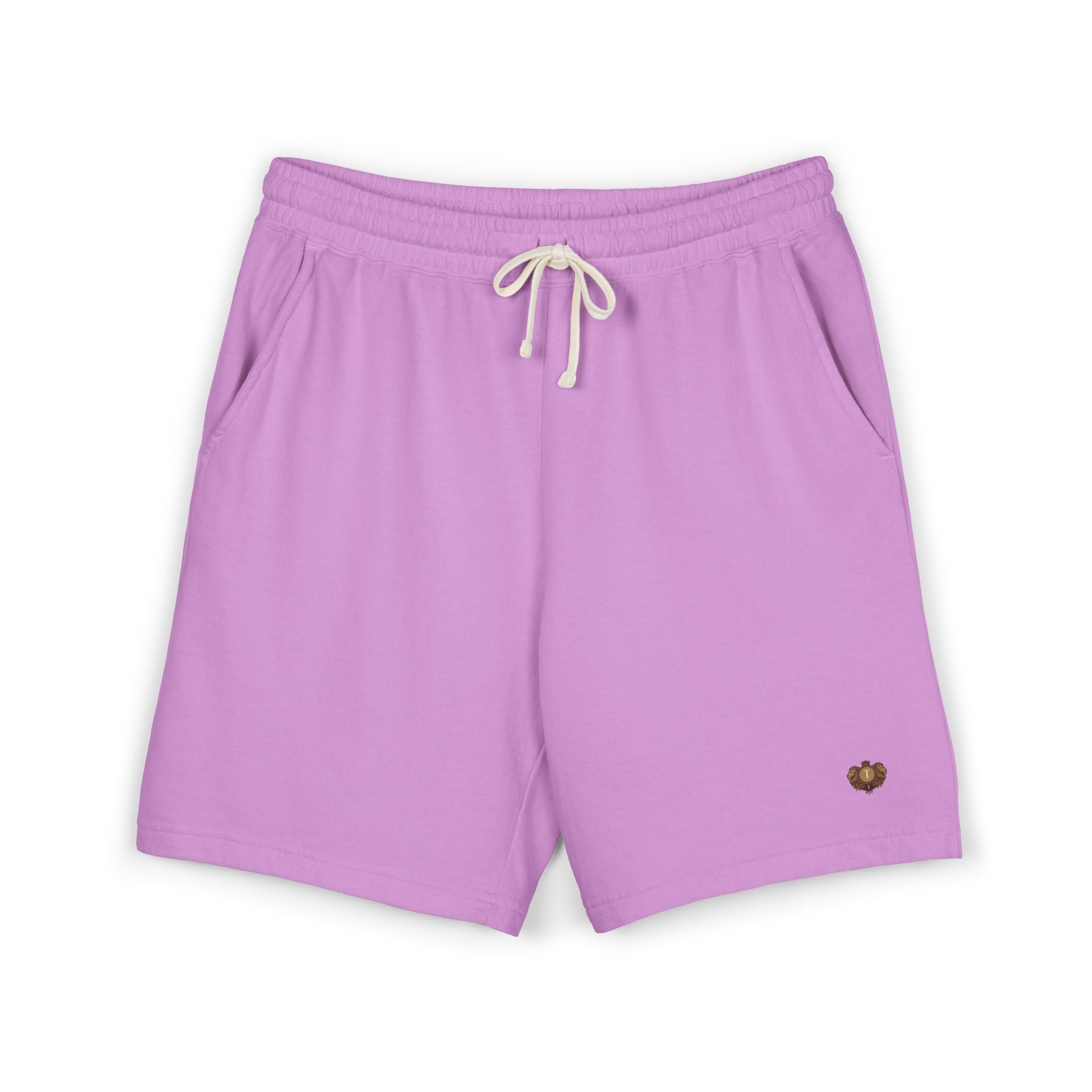 Lightweight Fleece Sweat Shorts — Small Heart Graphic Casual Lounge Shorts