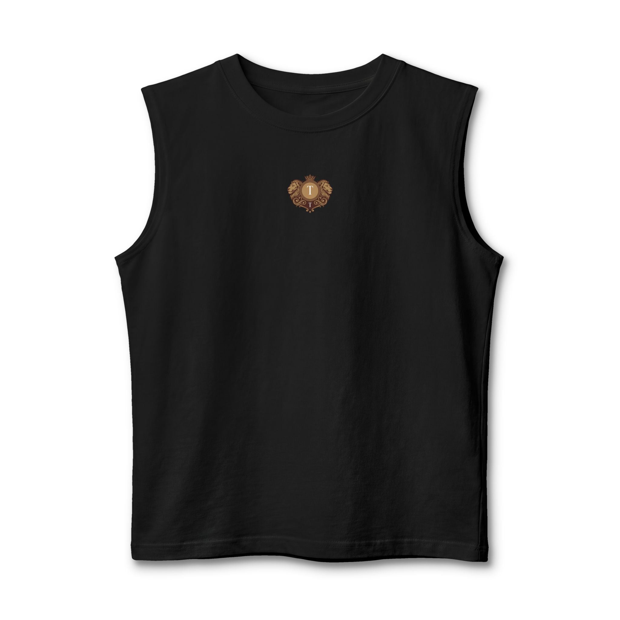 Muscle Tank — Small Heart Skull Front, “There’s Beauty In The Darkness” Back