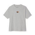 Heart Crest Boxy Tee — Pink Oversized T‑Shirt with Back “TWIN TROVE CO.” Logo
