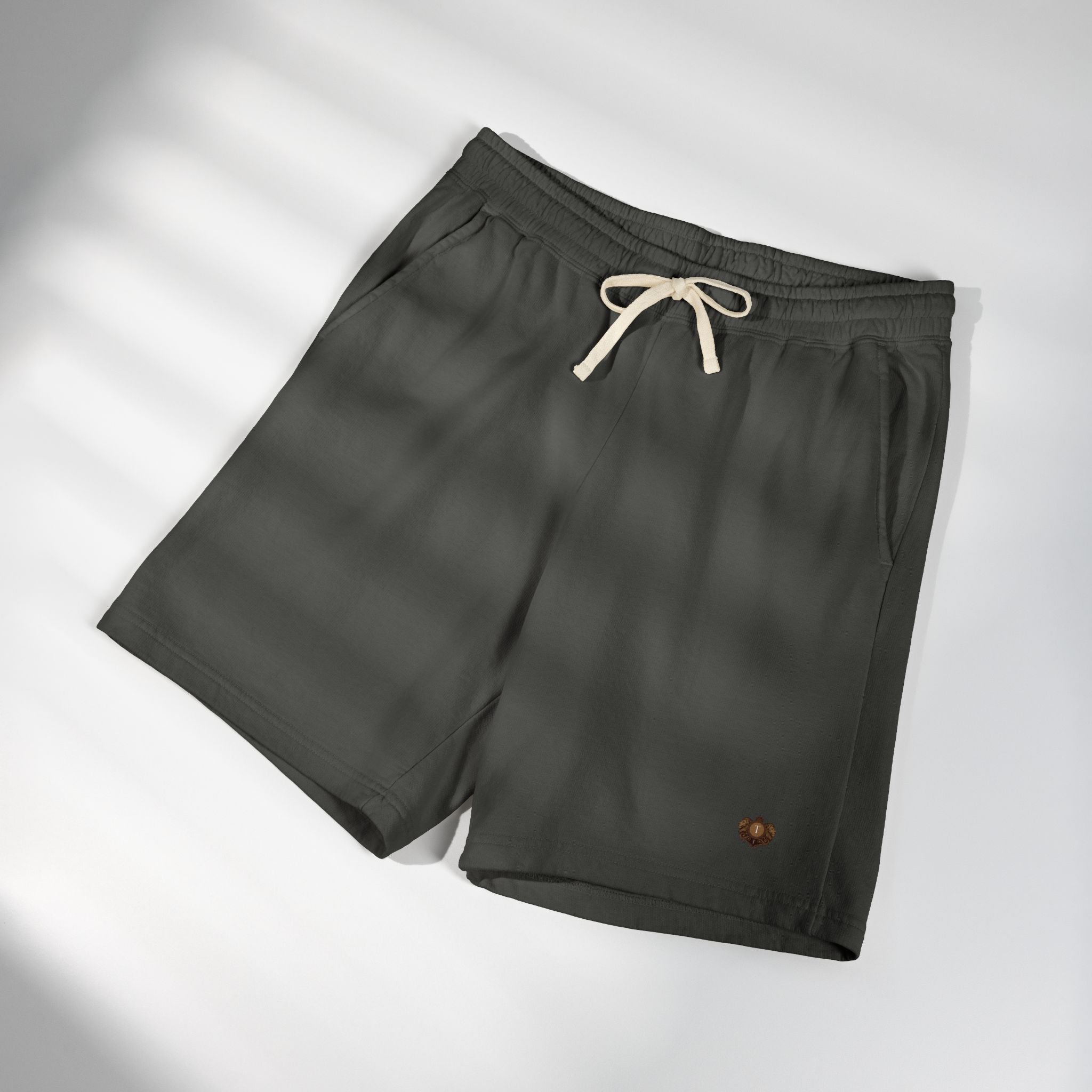 Lightweight Fleece Sweat Shorts — Small Heart Graphic Casual Lounge Shorts