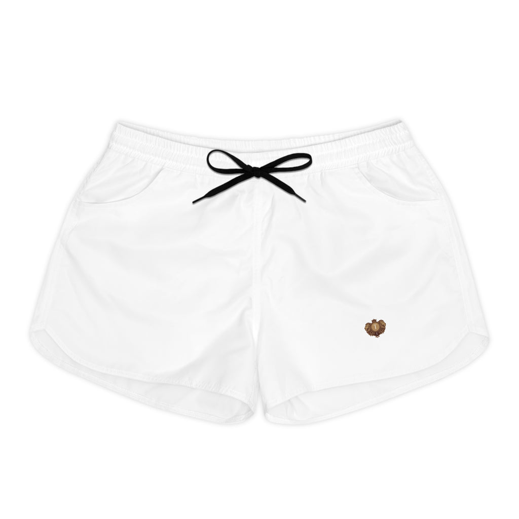Women's Casual Shorts with Small Bear Heart Patch — Cozy Lounge & Summer Sleepwear
