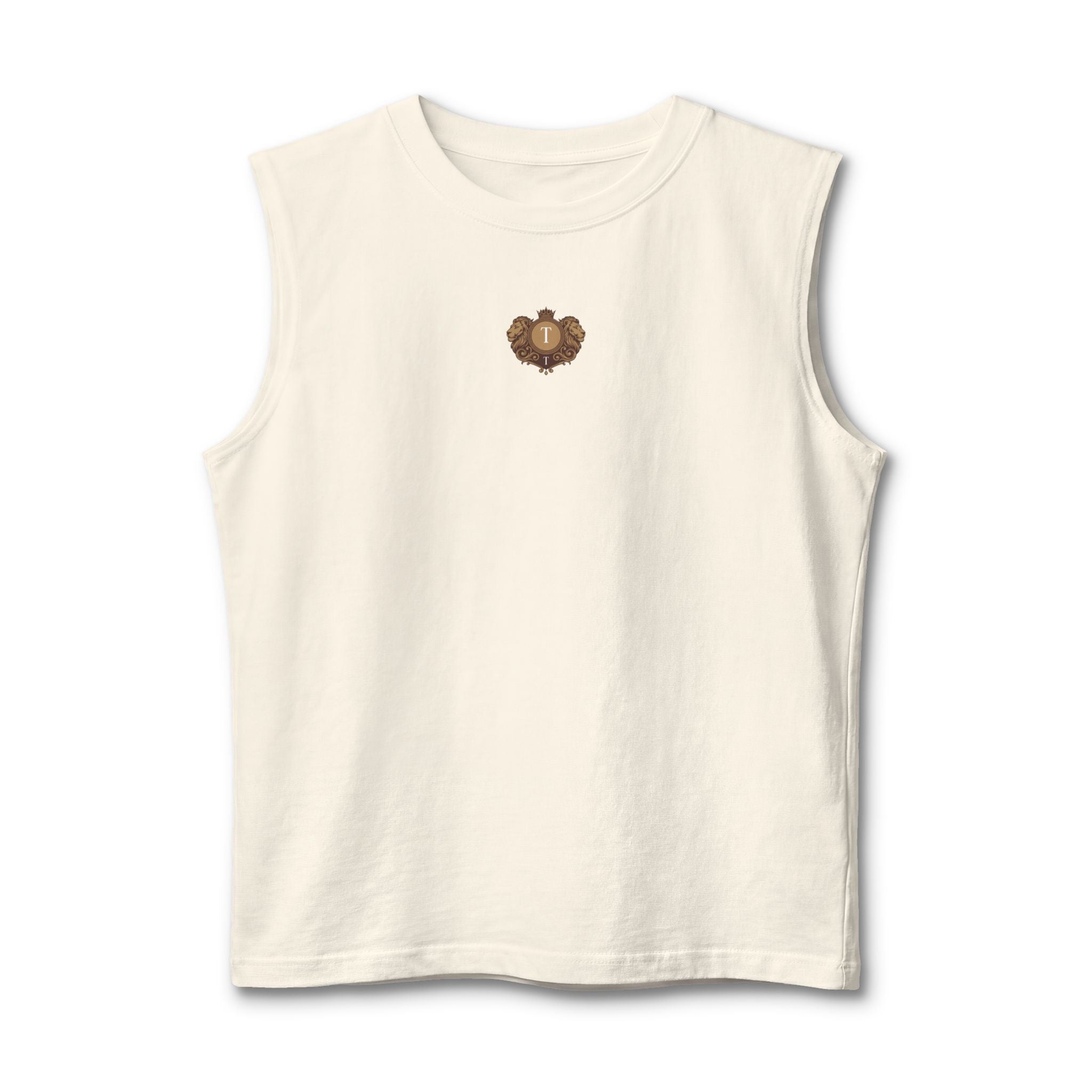 Muscle Tank — Small Heart Skull Front, “There’s Beauty In The Darkness” Back