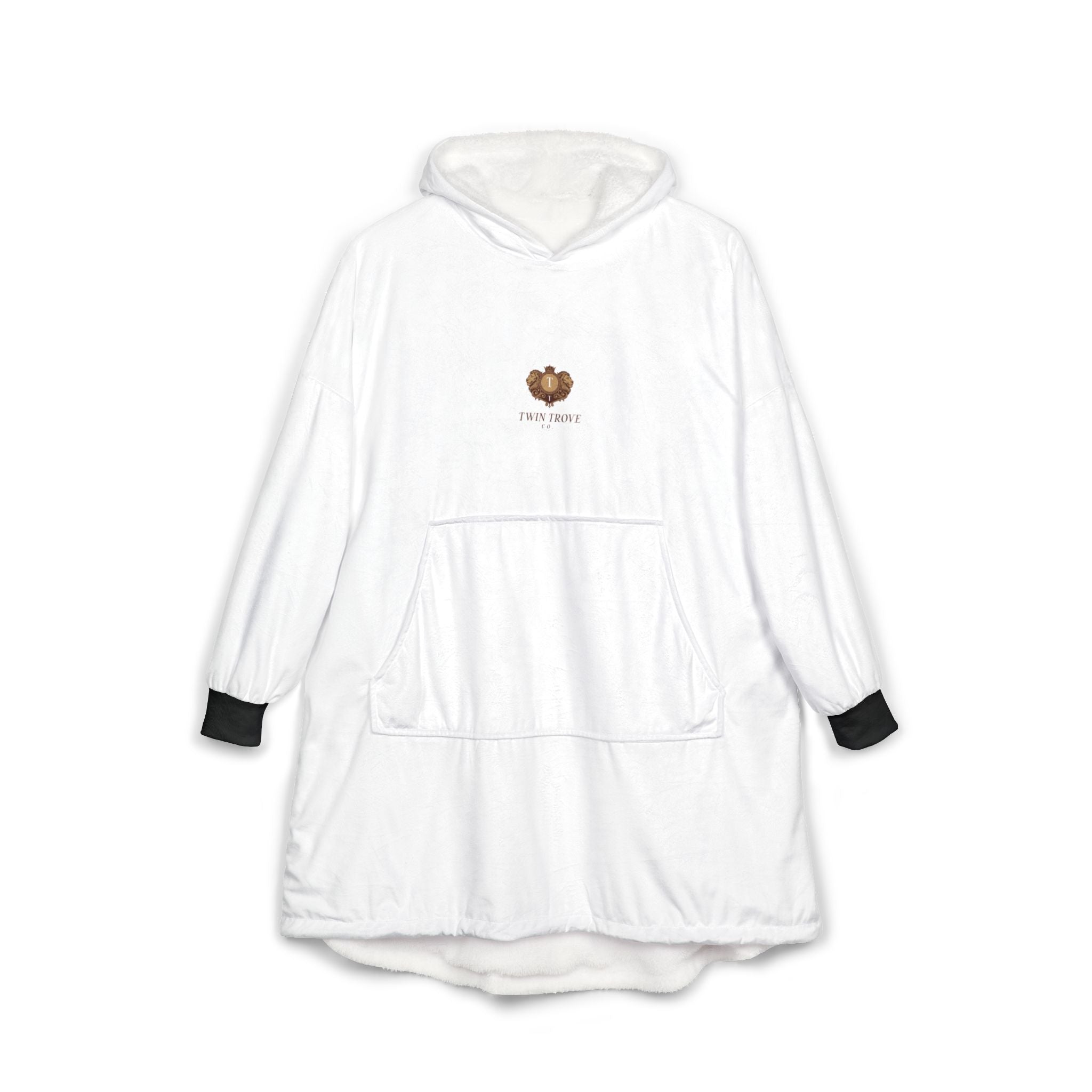 Hooded Blanket — Cozy Paw Print Sherpa Hoodie Blanket