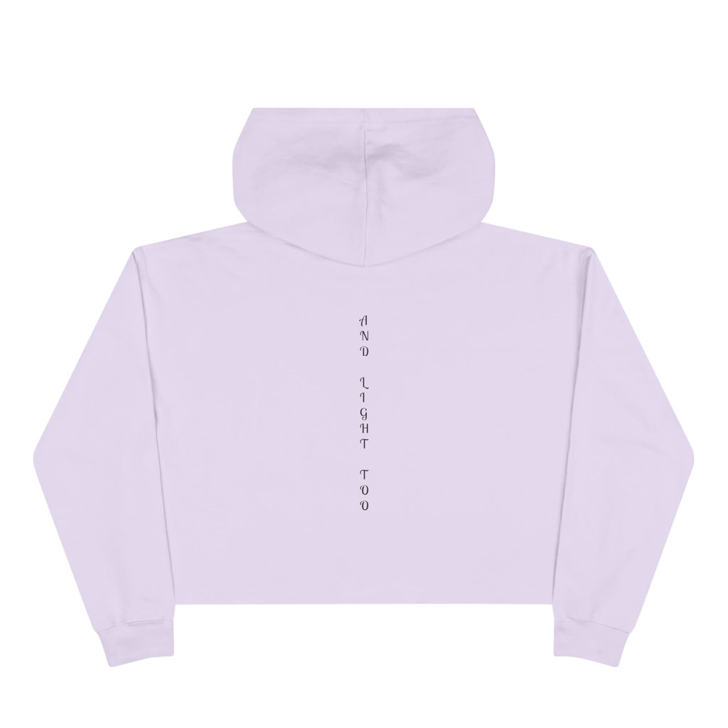 Cropped Hoodie — "There Is Beauty in the Darkness" Gothic Inspirational Crop Hoodie