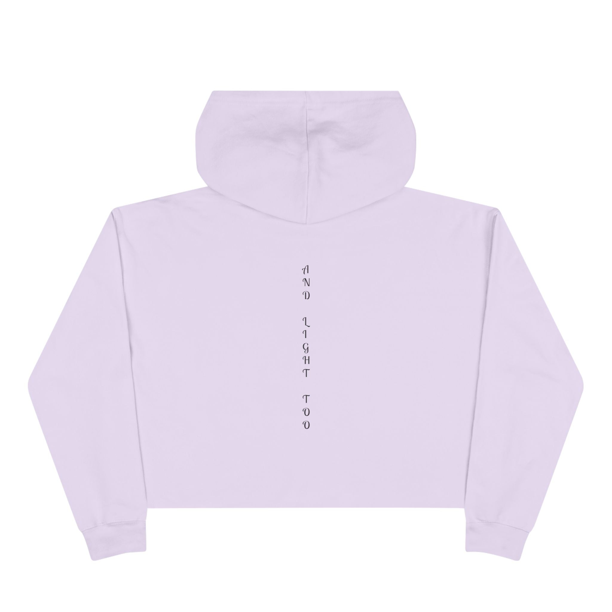 Cropped Hoodie — "There Is Beauty in the Darkness" Gothic Inspirational Crop Hoodie