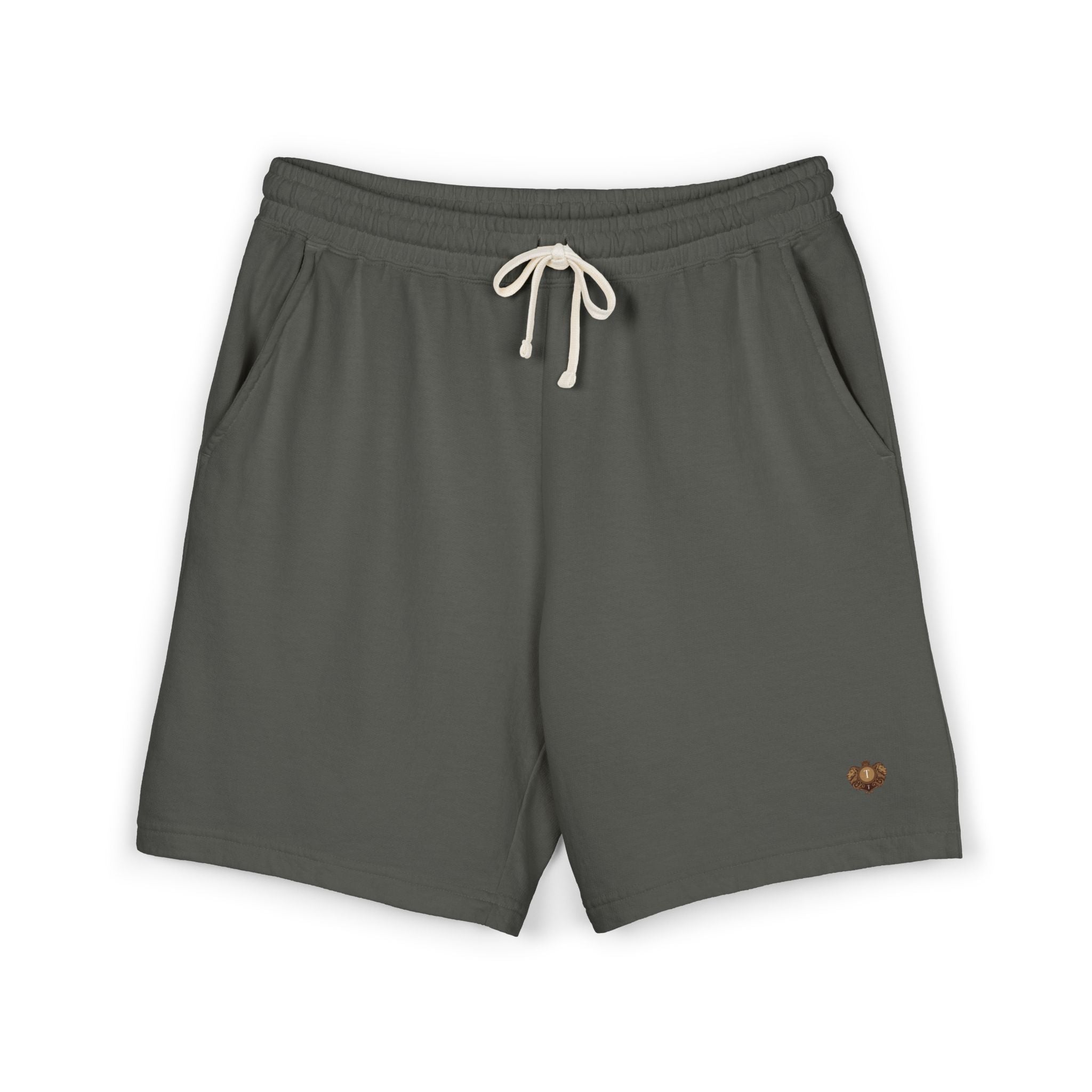 Lightweight Fleece Sweat Shorts — Small Heart Graphic Casual Lounge Shorts