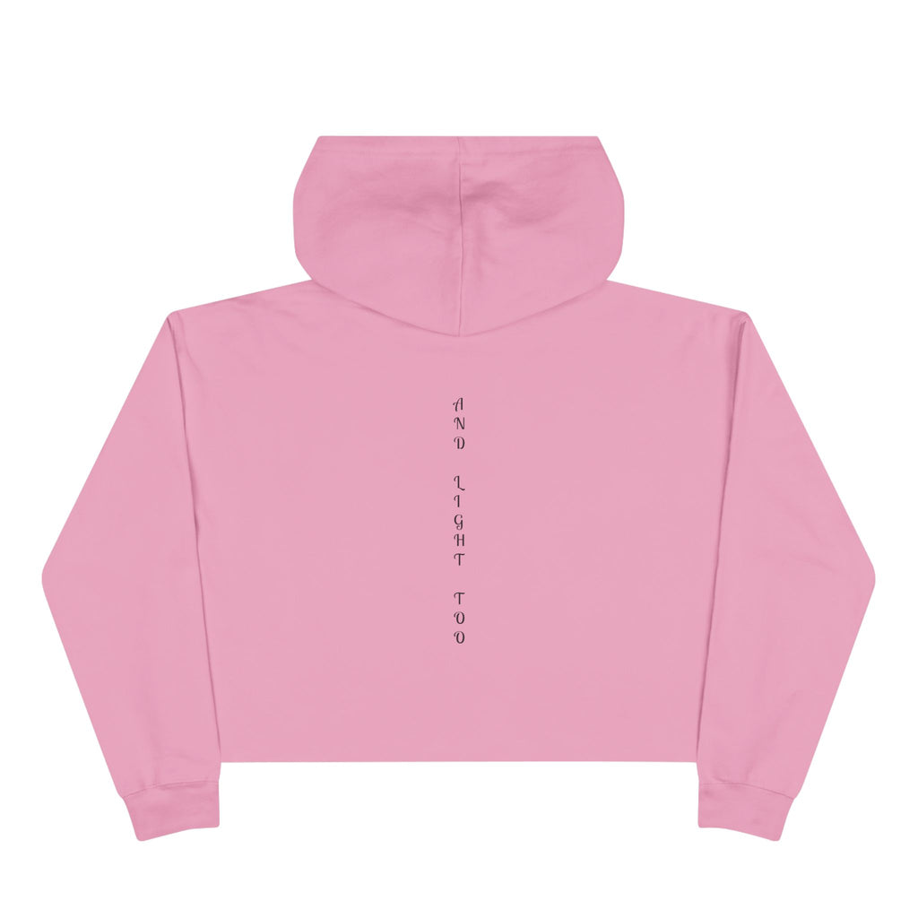 Cropped Hoodie — "There Is Beauty in the Darkness" Gothic Inspirational Crop Hoodie