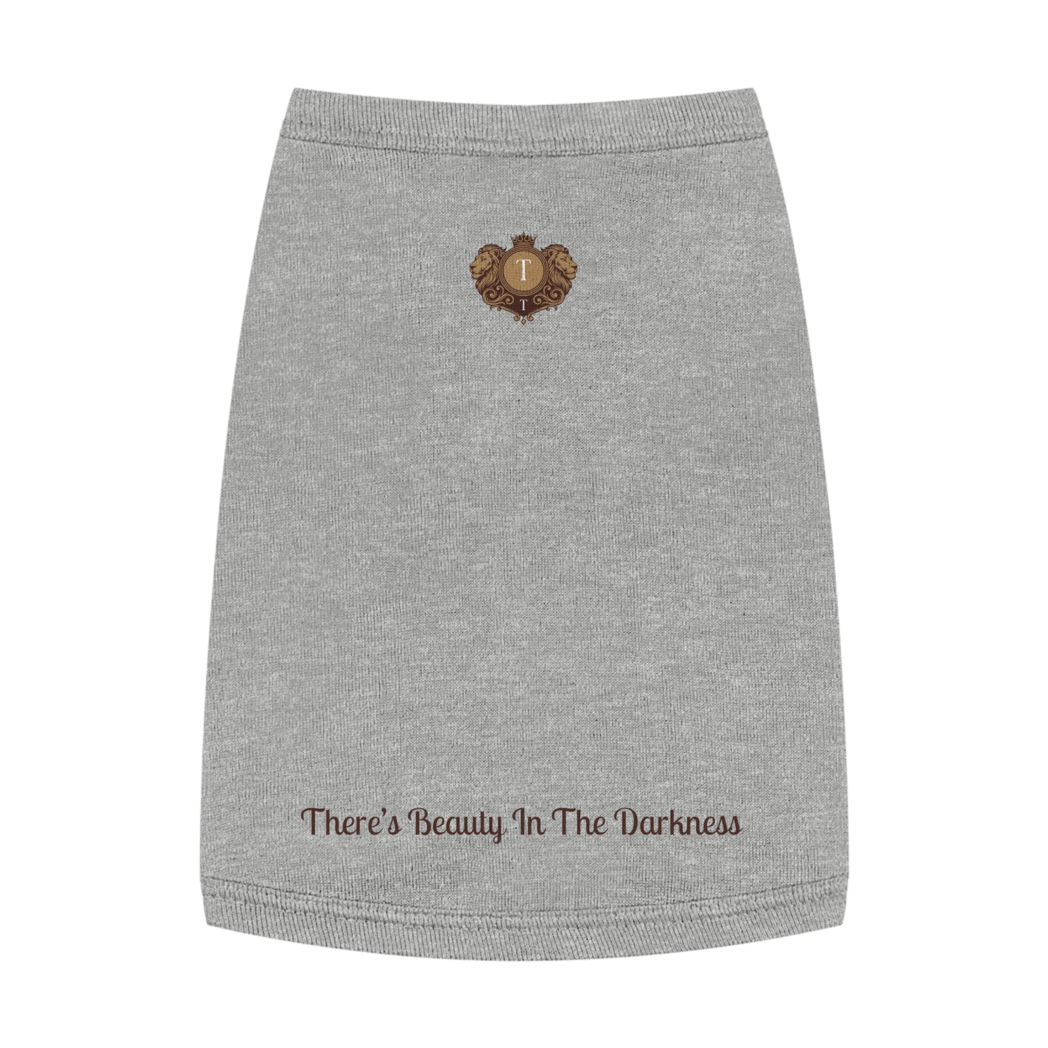 Twin Trove Pet Tank — Regal Lion Crest Dog & Cat Shirt