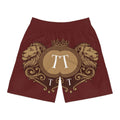 Lion Crest Jogger Shorts — Regal Pi Symbol Athletic AOP