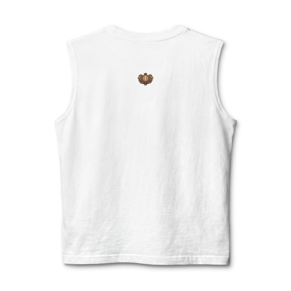 There’s Beauty in the Darkness Muscle Tank — Minimal Cross Text Tank Top