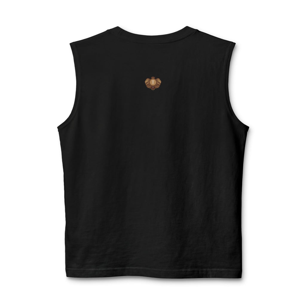 There’s Beauty in the Darkness Muscle Tank — Minimal Cross Text Tank Top