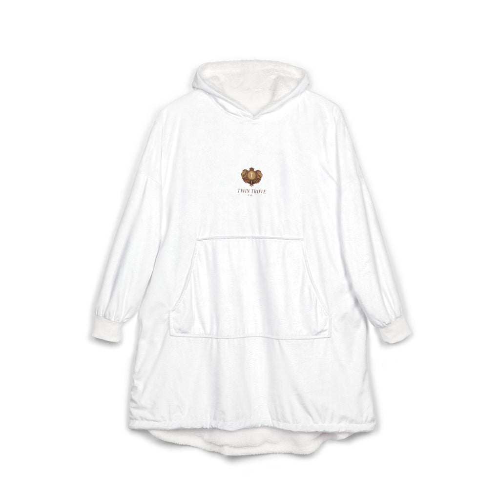 Hooded Blanket — Cozy Paw Print Sherpa Hoodie Blanket