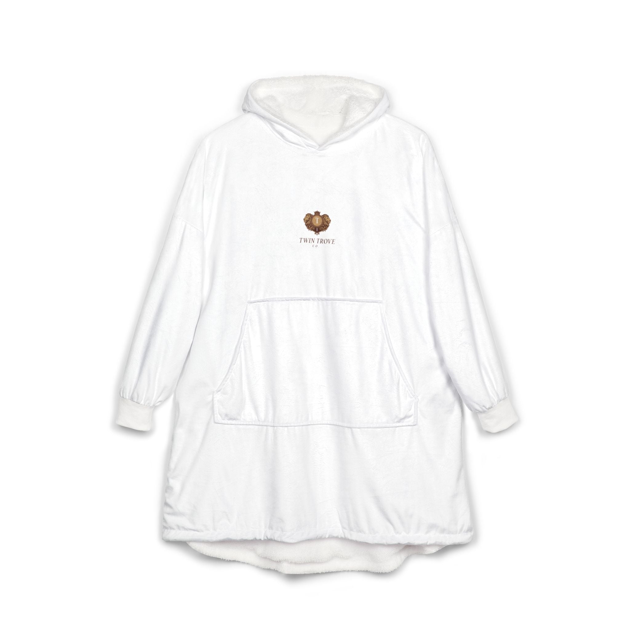 Hooded Blanket — Cozy Paw Print Sherpa Hoodie Blanket