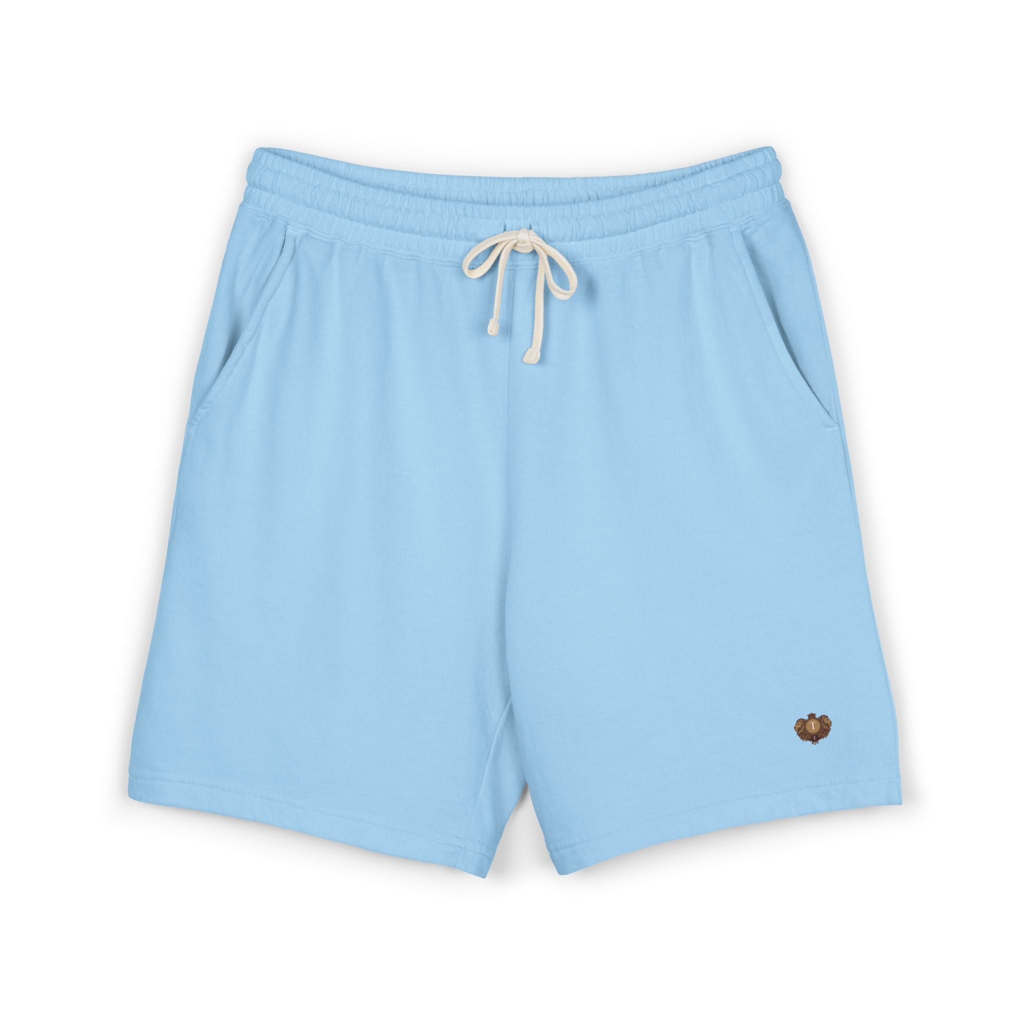 Lightweight Fleece Sweat Shorts — Small Heart Graphic Casual Lounge Shorts