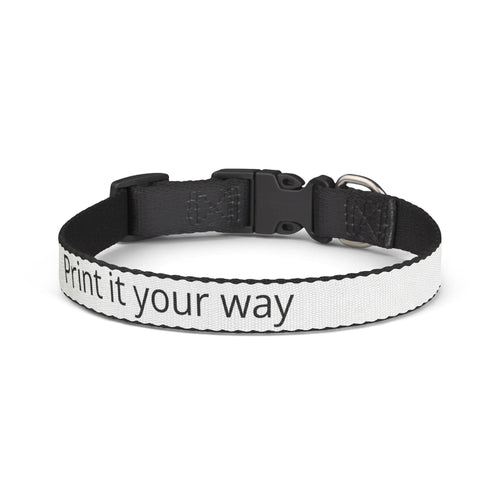 Custom Clip-On Pet Collar — Personalized Printed Collar (Add Your Text)