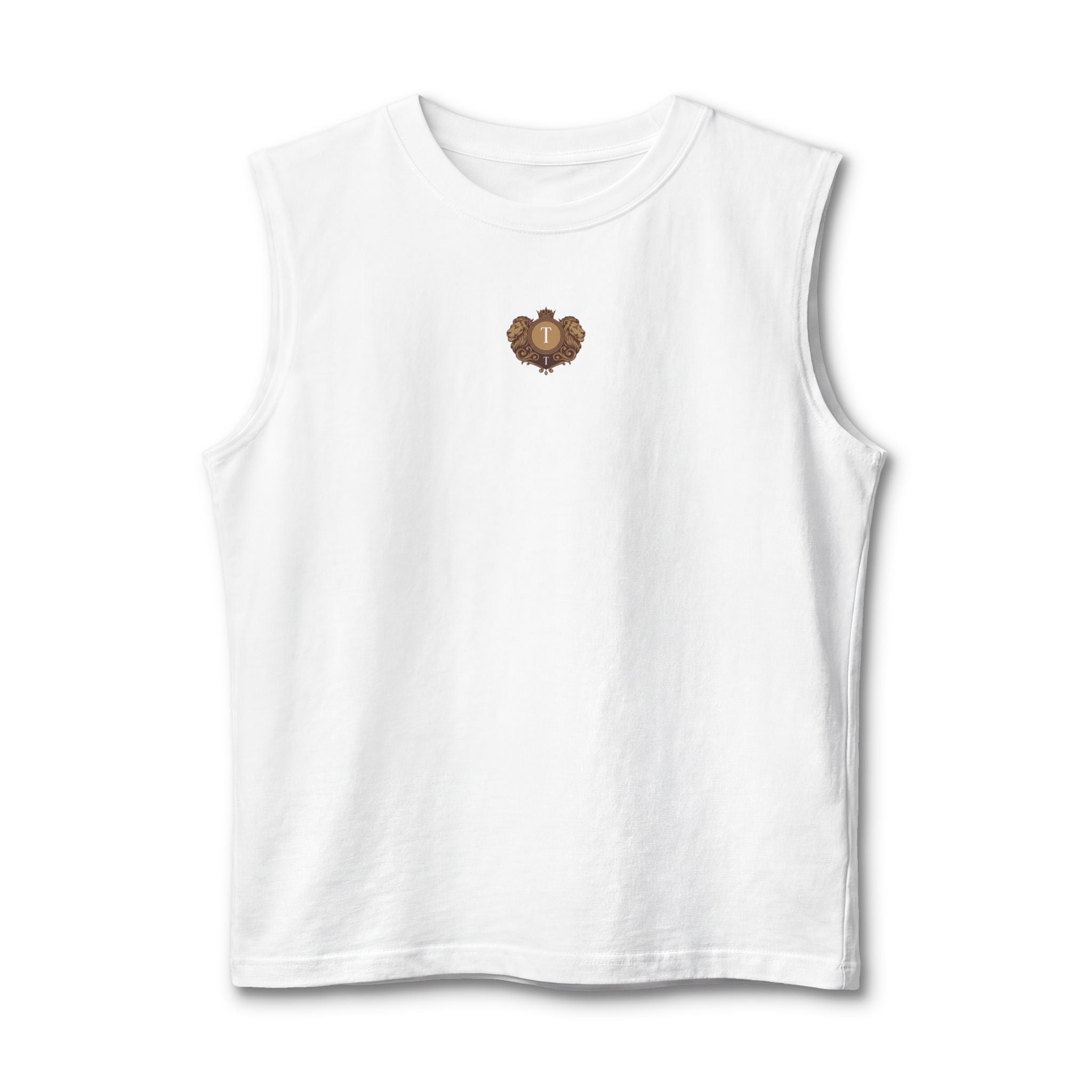 Muscle Tank — Small Heart Skull Front, “There’s Beauty In The Darkness” Back