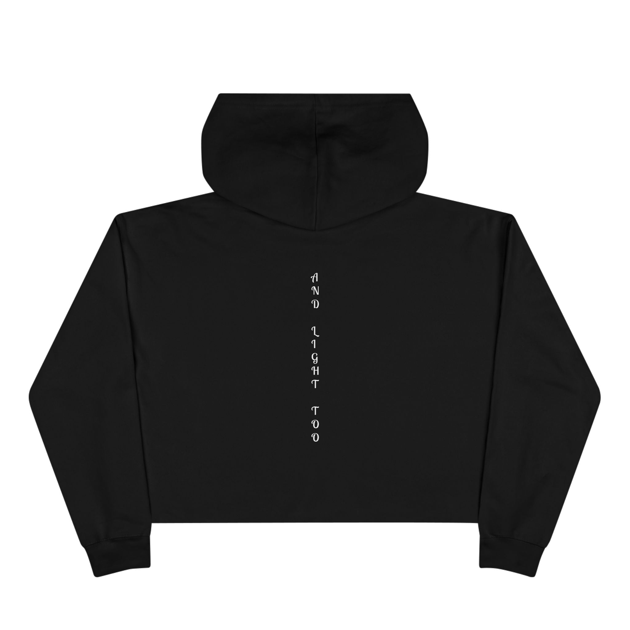 Cropped Hoodie — "There Is Beauty in the Darkness" Gothic Inspirational Crop Hoodie