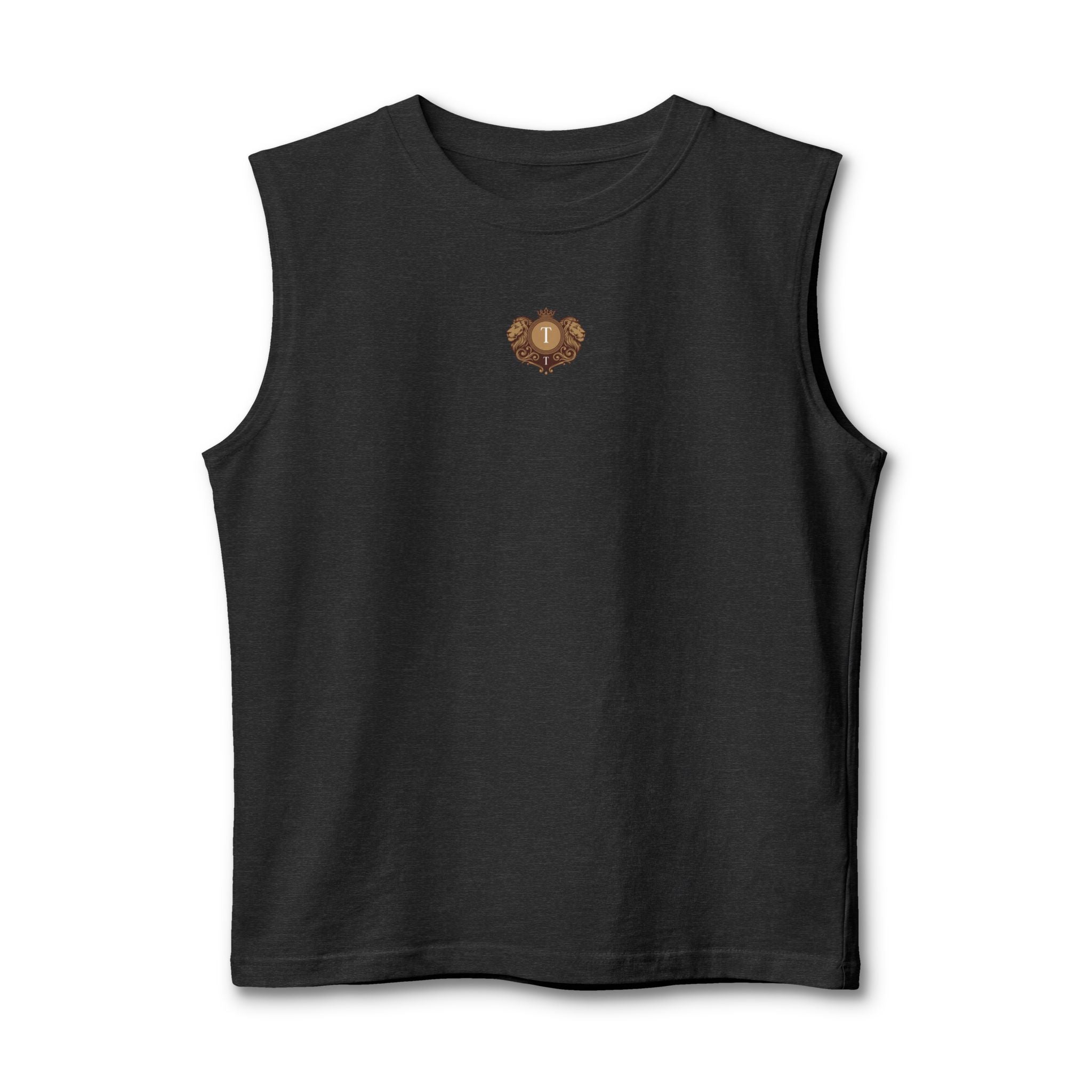 Muscle Tank — Small Heart Skull Front, “There’s Beauty In The Darkness” Back